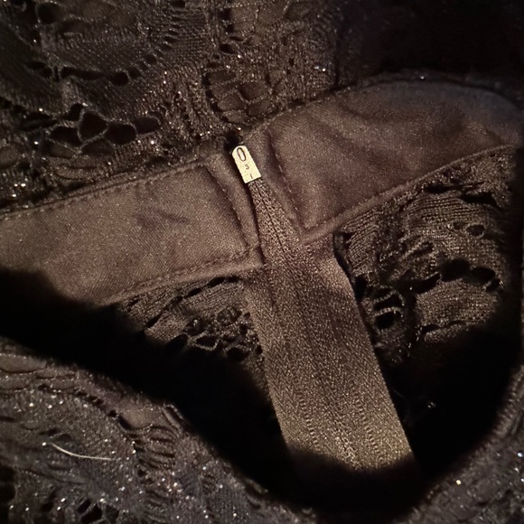 NWT Windsor Black Sparkle Open Back Mini Dress S - Picture 8 of 10